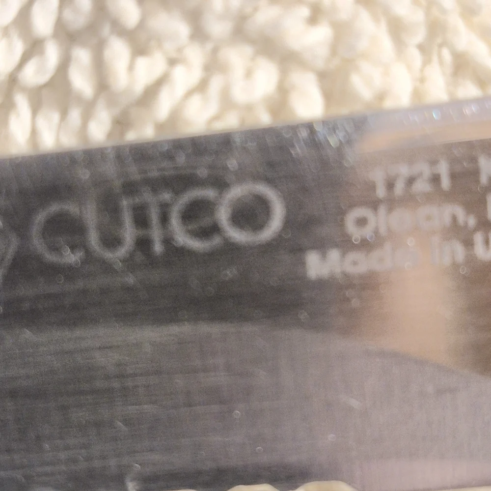 Cutco 1721 KA Serrated Trimmer Knife Brown Handle Olean NY 4 14/16th
